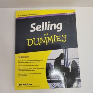 Selling for Dummies® by Tom Hopkins (2011, Trade Paperback)